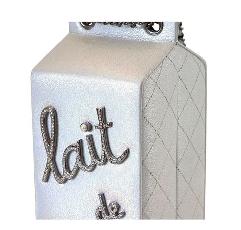 chanel milk bag silver|Chanel Bag Milk Carton Lait De Coco .